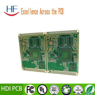 HDI 8 strati Multilayer PCB Circuit Board Immersione Finitura superficiale in oro