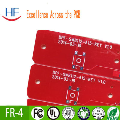 22F Tavola PCB a semifibra di vetro stampata Inchiostro rosso Retardante la fiamma