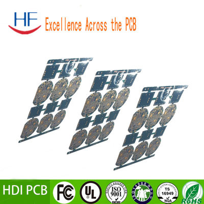 6 strato HDI PCB Fabbricazione Circuito 94v 0 Verde FR4 1OZ