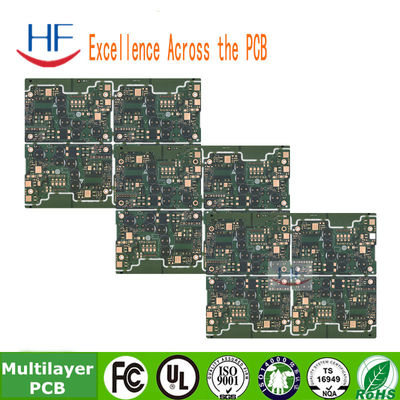 Green Solder Mask Multilayer PCB Circuit Board 6 strato Fr4 Materiale di base 1OZ progettazione multilayer pcb
