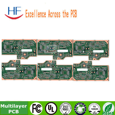 Oem 0,6 mm Electronic Multilayer PCB Fabrication Board Libero di piombo