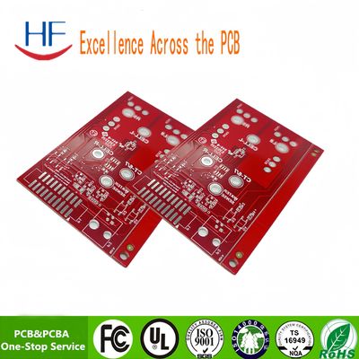 Red Oil Rigid Double Sided Printed Circuit Board personalizzazione PCB prototipo